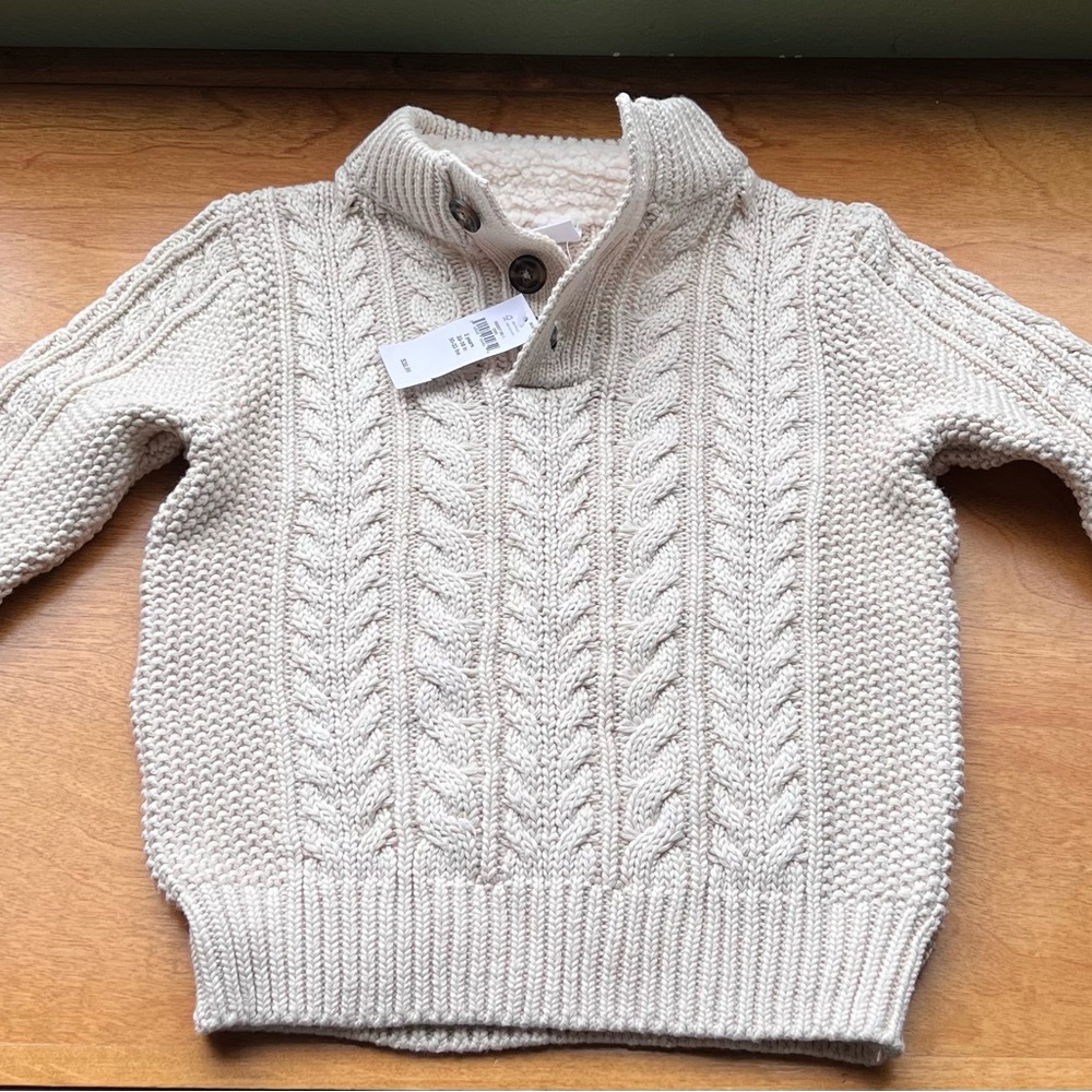 Baby gap fisherman knit sweater size 2T